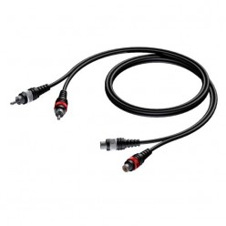 Procab CAB850/5 2 x RCA/Cinch female - 2 x RCA/Cinch male 5 meter